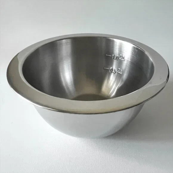 Wolfgang Puck Stainless Steel Mixing Bowls Set of 4: 6qt 4qt 2qt 1qt Nesting - Picture 6 of 7